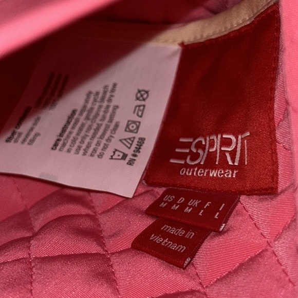 New! Esprit Outerwear Quilted Reversible Jacket - Picture 7 of 10